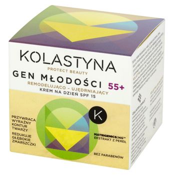 Kolastyna Gen Młodości 55+ Remodelująco-ujędrniający krem na dzień SPF 15 50 ml