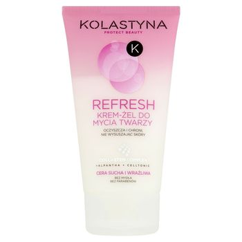 Kolastyna Refresh Krem-żel do mycia twarzy cera sucha i wrażliwa 150 ml