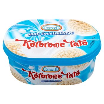 Koral Kolorowe lato Lody śmietankowe 1 l