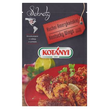 Kotányi Sekrety Kuchni Amerykańskiej Kentucky Wings Mieszanka przypraw 30 g