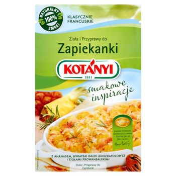 Kotányi Smakowe inspiracje Zioła i przyprawy do zapiekanki 25 g