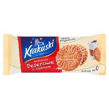 Krakuski Herbatniki deserowe z cukrem 150 g