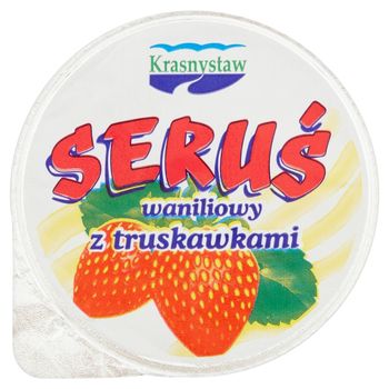 Krasnystaw Seruś Serek waniliowy z truskawkami 150 g