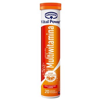Krüger Vital Power Multiwitamina smak pomarańczowy 90 g (20 sztuk)
