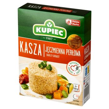 Kupiec Kasza jęczmienna perłowa 400 g (4 x 100 g)
