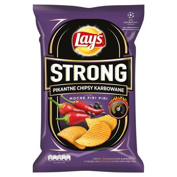 Lay's Strong Pikantne chipsy karbowane o smaku mocne piri piri 150 g