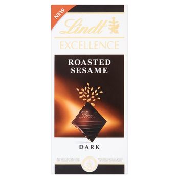 Lindt Excellence Roasted Sesame Czekolada ciemna z prażonymi nasionami sezamu 100 g