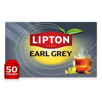 Lipton Earl Grey Herbata czarna aromatyzowana 75 g (50 torebek)