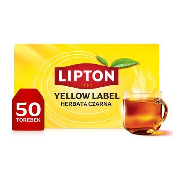 Lipton Yellow Label Herbata czarna 100 g (50 torebek)