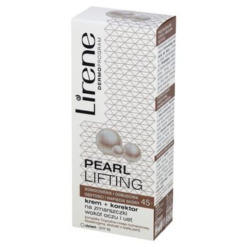 Lirene Dermoprogram 45+ Pearl Lifting Krem + korektor na zmarszczki wokół oczu i ust 15 ml