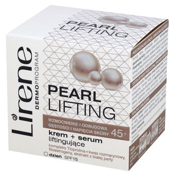 Lirene Dermoprogram 45+ Pearl Lifting Krem + serum liftingujące na dzień 50 ml