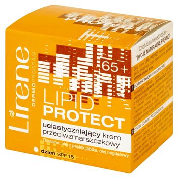 Lirene Dermoprogram 65+ Lipid Protect Uelastyczniający krem przeciwzmarszczkowy na dzień 50 ml