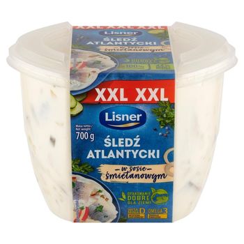Lisner XXL Śledź atlantycki w sosie śmietanowym 700 g
