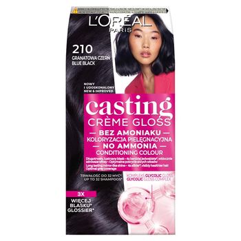 L'Oréal Paris Casting Crème Gloss Krem koloryzujący 210 granatowa czerń