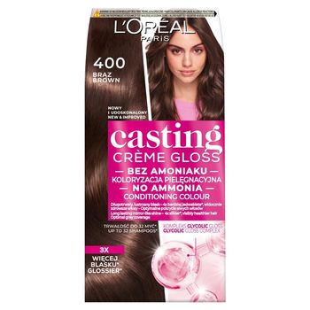  L'Oréal Paris Casting Crème Gloss Krem koloryzujący 400 brąz