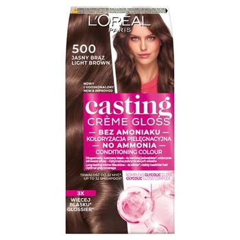 L'Oréal Paris Casting Crème Gloss Krem koloryzujący 500 jasny brąz