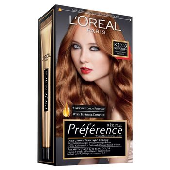 L'Oréal Paris Récital Préférence Farba do włosów K2 7.43 Shangrilla