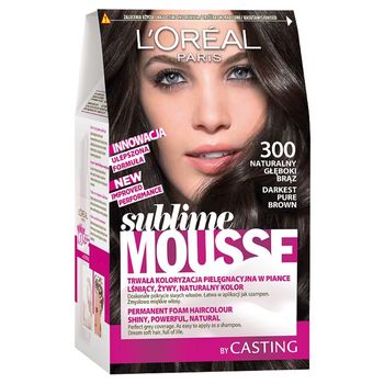 L'Oréal Paris Sublime Mousse Farba do włosów 300 Naturalny głęboki brąz