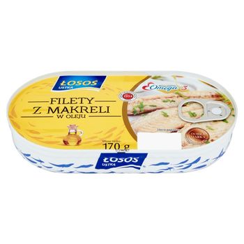 Łosoś Ustka Filety z makreli w oleju 170 g