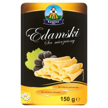 Łowicz Edamski Ser mierzwiony 150 g