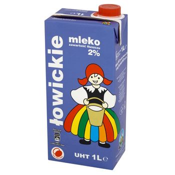Łowicz Mleko łowickie UHT 2% 1 l