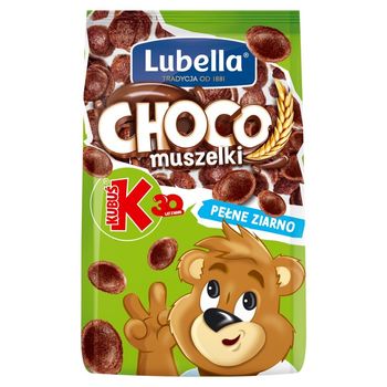 Lubella Choco muszelki Zbożowe muszelki o smaku czekoladowym 500 g