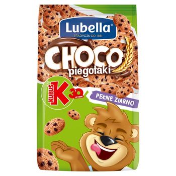 Lubella Choco piegołaki Zbożowe chrupki w kształcie ciasteczek o smaku czekoladowym 500 g