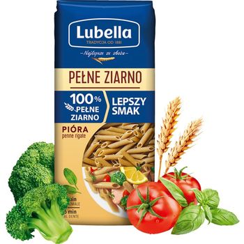 Lubella Pełne Ziarno Makaron pióra 400 g