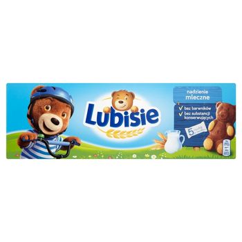 Lubisie Ciastka biszkoptowe z nadzieniem mlecznym 150 g (5 sztuk)