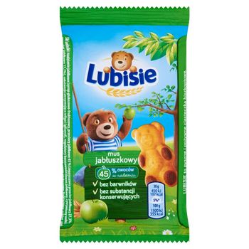 Lubisie Ciastko biszkoptowe z nadzieniem jabłkowym 30 g