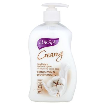 Luksja Creamy Cotton Milk & Provitamin B5 Nawilżające mydło w płynie 450 ml