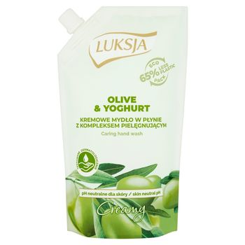 Luksja Creamy Olive & Yoghurt Kremowe mydło w płynie opakowanie uzupełniające 400 ml