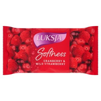 Luksja Softness Cranberry & Wild Strawberry Mydło kosmetyczne 90 g