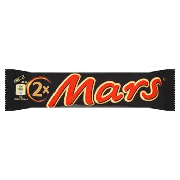 Mars Baton z nugatowym nadzieniem oblany karmelem i czekoladą 69 g (2 sztuki)