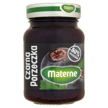 Materne Czarna porzeczka Konfitura niskosłodzona 270 g