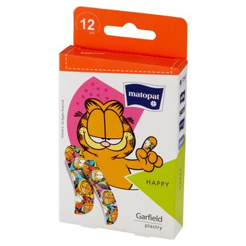 Matopat Happy Plastry Garfield 12 sztuk