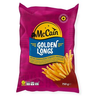 McCain Golden Longs Frytki podsmażone głęboko mrożona 750 g