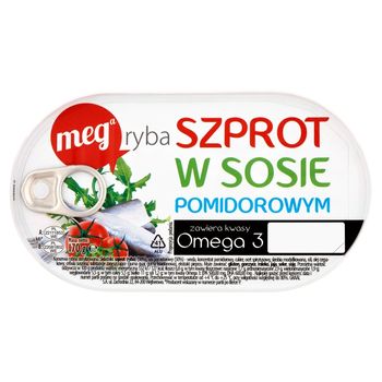 Mega Ryba Szprot w sosie pomidorowym 170 g