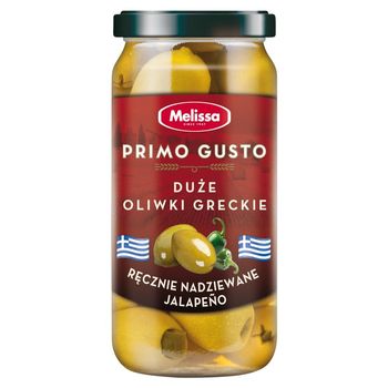 Melissa Primo Gusto Oliwki greckie duże ręcznie nadziewane jalapeño 240 g