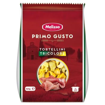 Melissa Primo Gusto Tortellini trzykolorowe z szynką prosciutto 250 g