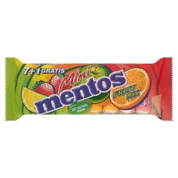 Mentos Mini Fruit Mix Cukierki do żucia 84 g (8 sztuk)