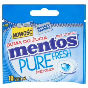 Mentos Pure Fresh Świeża Mięta Guma do żucia bez cukru 15 g (10 sztuk)