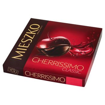 Mieszko Cherrissimo Classic Czekoladki nadziewane wiśnie w alkoholu 155 g