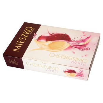 Mieszko Cherrissimo White Czekoladki nadziewane wiśnie w alkoholu 295 g