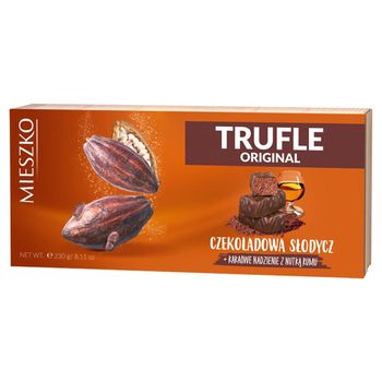Mieszko Trufle Original Cukierki z rumem w czekoladzie 230 g