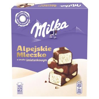 Milka Alpejskie Mleczko Pianka o smaku śmietankowym 350 g