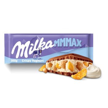 Milka Mmmax Czekolada mleczna z nadzieniem jogurtowym 300 g