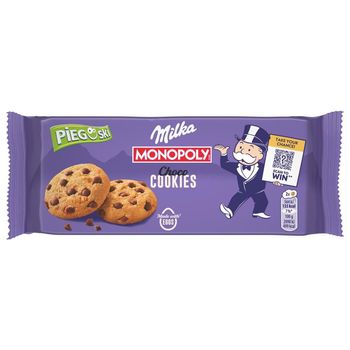 Milka Pieguski Choco Cookies Ciasteczka z kawałkami czekolady mlecznej 135 g