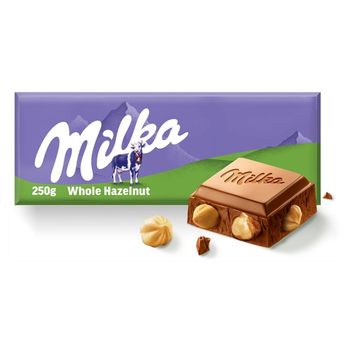Milka Czekolada Mleczna Z Całymi Orzechami Laskowymi 250 G