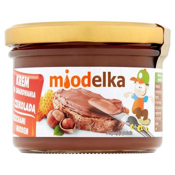 Miodelka Krem do smarowania z czekoladą orzechami i miodem 220 g